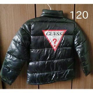 ゲス(GUESS)の新品 未使用 ダウンジャケット キッズ 120 GUESS ゲス ブラック 黒(ジャケット/上着)