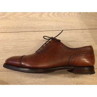 クロケットアンドジョーンズ(Crockett&Jones)の【メンズ】クロケット&ジョーンズ　ALBANY　茶色の革靴　24.5cm  (ドレス/ビジネス)