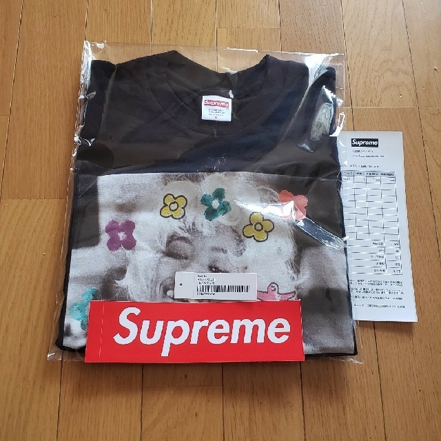 NewEra新品未使用 Supreme naomi tee 黒S  BOX キムタク着用