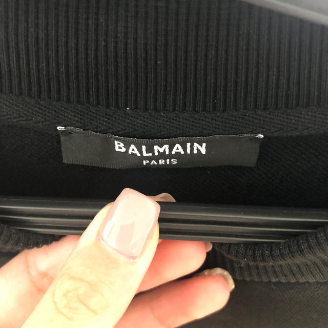 BALMAIN(バルマン)のBALMAIN バルマン　ロゴ　スウェット シャツ レディースのトップス(トレーナー/スウェット)の商品写真