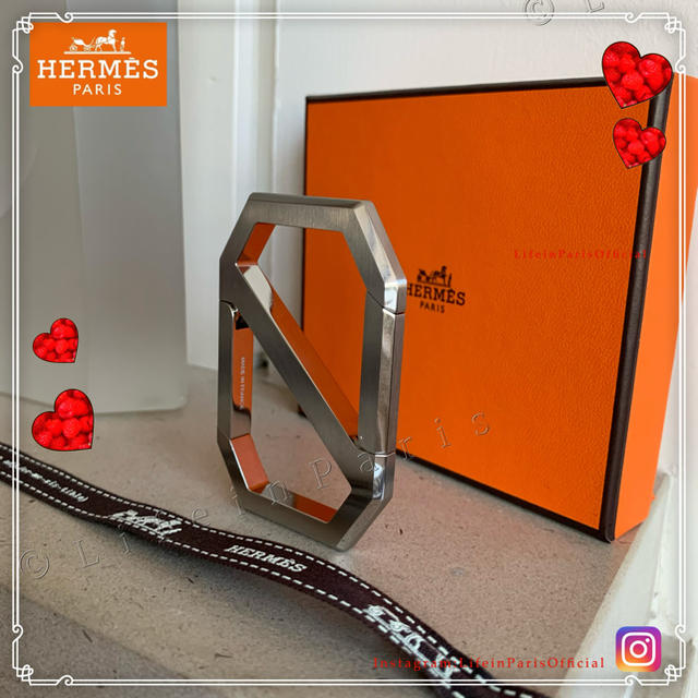エルメス HERMES デルタ カラビナ キーリング メンズ キーホルダー