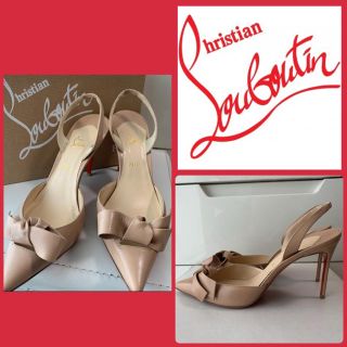 クリスチャンルブタン(Christian Louboutin)のRee様専用ページです♡クリスチャンルブタン　ベージュレザー　リボン　パンプス(ハイヒール/パンプス)