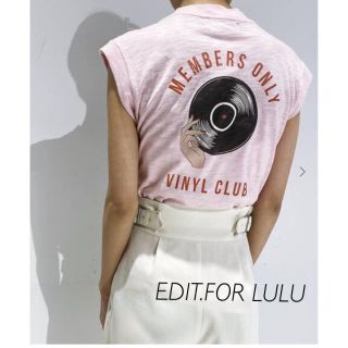 エディットフォールル(EDIT.FOR LULU)のタグ付新品⭐️KID DANGEROUS MEMBERS ONLY ロゴTEE(Tシャツ(半袖/袖なし))