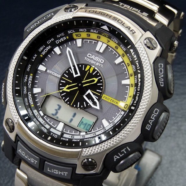 CASIO(カシオ)のプロトレックPRW-5000Tのベルトのコマ メンズの時計(腕時計(デジタル))の商品写真