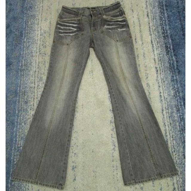MORGAN HOMME(モルガンオム)のモルガンオム　ブラスト加工ブーツカットデニム メンズのパンツ(デニム/ジーンズ)の商品写真