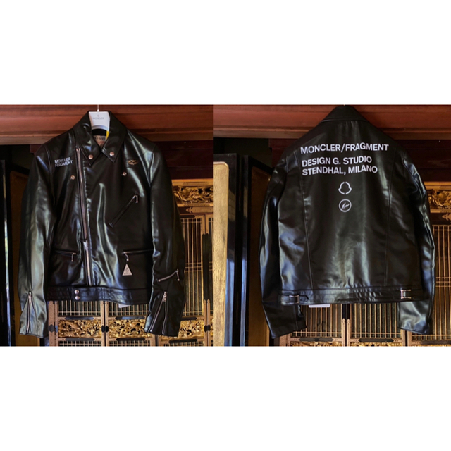 MONCLER(モンクレール)のサイズ2 moncler × Lewis Leathers × fragment メンズのジャケット/アウター(ライダースジャケット)の商品写真