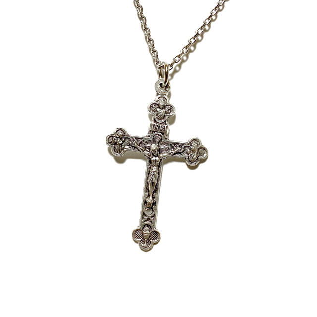 クロスメダイ 十字架 メダイ カトリック 聖品 教会 キリスト教 メンズのアクセサリー(ネックレス)の商品写真
