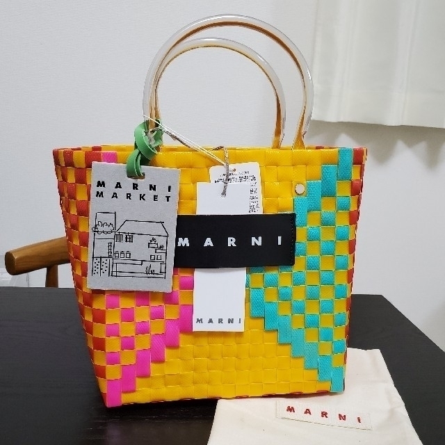 ルニストー Marni - 新品 マルニ ピクニックバッグミニ かごバッグ