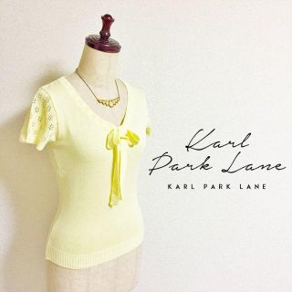 カールパークレーン(KarL Park Lane)の新品 KarLParkLane☆リボンタイサマーニット(ニット/セーター)