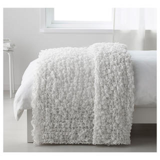 イケア(IKEA)のIKEA イケア  オフェーリア 毛布  ホワイト  新品  130×170cm(毛布)