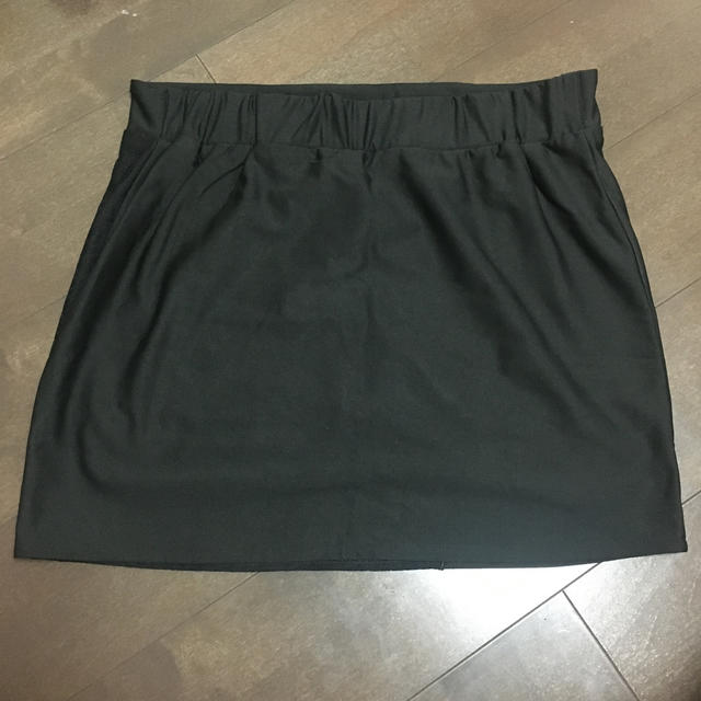 3L 黒ミニスカート  レディースのスカート(ミニスカート)の商品写真