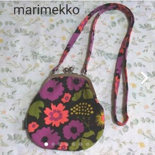 マリメッコ(marimekko)のmarimekko がま口 ショルダー　マリメッコ　ポシェット ポーチ(ショルダーバッグ)