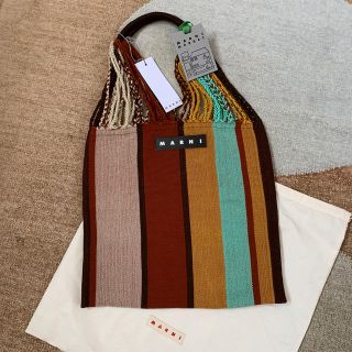 marni ストーンマーケット【ブルー】ハンモックバック