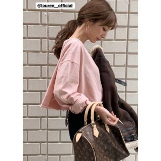 トゥデイフル(TODAYFUL)のlouren ショート丈トップス pink(カットソー(長袖/七分))