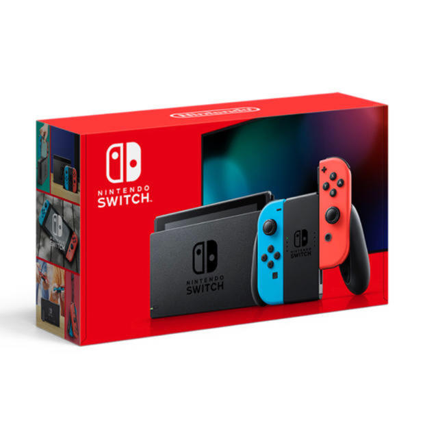 Nintendo Switch(ニンテンドースイッチ)のNintendo Switchネオンブルー・レッド　新品・未使用 エンタメ/ホビーのゲームソフト/ゲーム機本体(家庭用ゲーム機本体)の商品写真