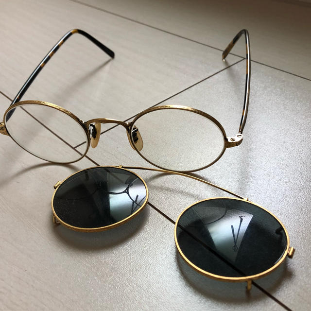 THOM BROWNE(トムブラウン)のOLIVER PEOPLES クリップオンサングラス OP-5AG メンズのファッション小物(サングラス/メガネ)の商品写真