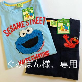 セサミストリート(SESAME STREET)の★新品★  セサミストリート  Tシャツ  レディース　Mサイズ  ２枚セット(Tシャツ(半袖/袖なし))