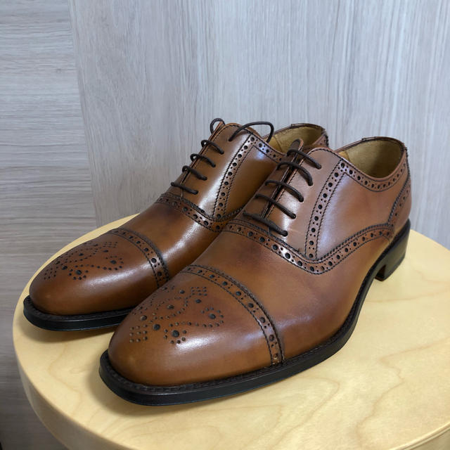 【新品・未使用】JOHN WHITE ストレートチップ UK7 1/2靴/シューズ