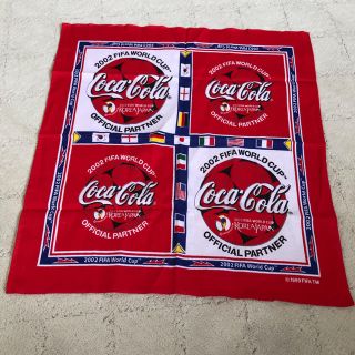 コカコーラ(コカ・コーラ)の2002 FIFA WORLD CUP x Coca-Cola 記念ハンカチ (記念品/関連グッズ)