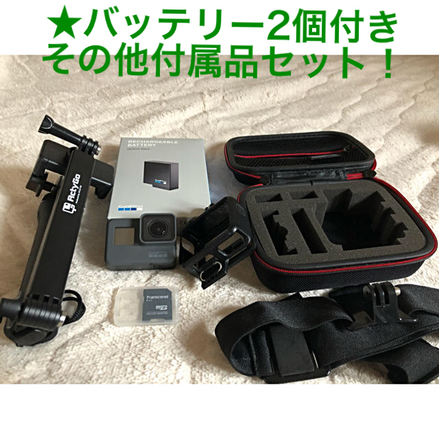 GoPro hero6 BLACK 付属品付き 見事な stockshoes.co