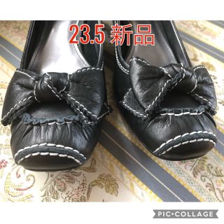 ♥️新品♥️アカクラ黒パンプス♥️23.5cm(ハイヒール/パンプス)