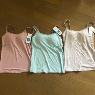 ユニクロ(UNIQLO)のユニクロ　エアリズムブラトップ3枚セットS(キャミソール)