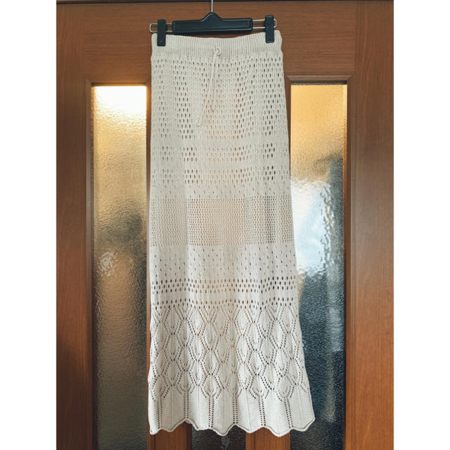 JAYRO(ジャイロ)の透かし編みニットスカート  レディースのスカート(ロングスカート)の商品写真
