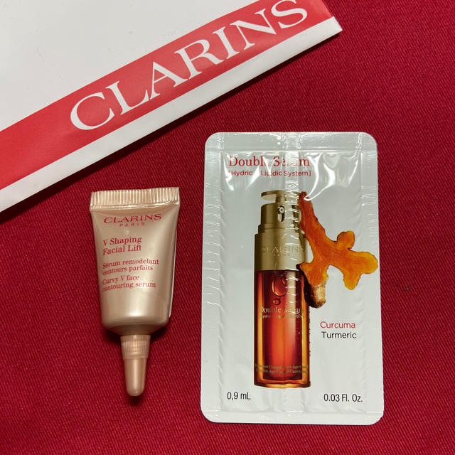 CLARINS(クラランス)のクラランス・ダブルセーラム  Ｖコントアセラム サンプル コスメ/美容のスキンケア/基礎化粧品(美容液)の商品写真