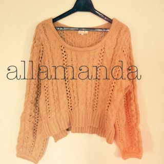 アラマンダ(allamanda)のallamanda＊ショート丈ニット(ニット/セーター)