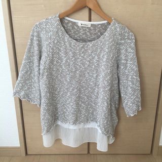 授乳服ミルクティーのカットソー(マタニティトップス)