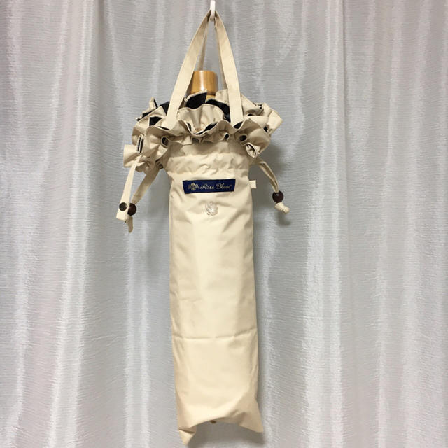 芦屋ロサブラン 100%遮光日傘３段折りベージュ レディースのファッション小物(傘)の商品写真