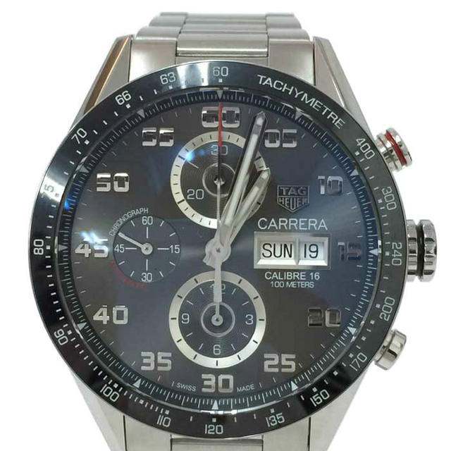 【美品】タグホイヤー カレラキャリバー16 クロノグラフ 腕時計 自動巻き