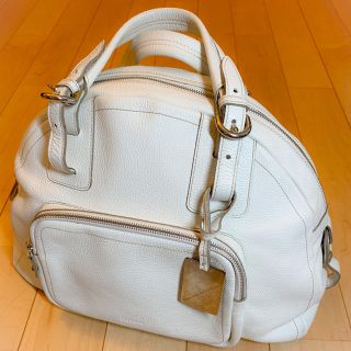 フルラ(Furla)のFURLA フルラ　レザーバッグ　ホワイト(ボストンバッグ)