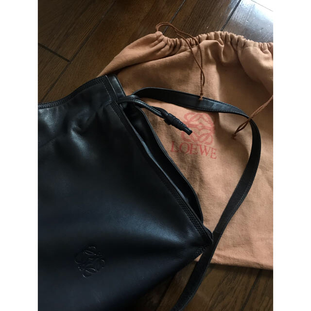 LOEWEロエベ☆ラムレザー 巾着型ショルダーバッグ | www.jarussi.com.br