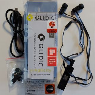 ソフトバンク(Softbank)のBluetoothイヤホン：GLIDiC Sound Air WS-3008 黒(ヘッドフォン/イヤフォン)