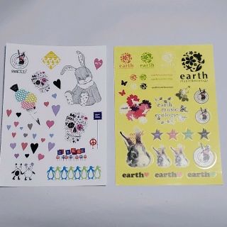 アースミュージックアンドエコロジー(earth music & ecology)のearth music&ecology ステッカー ほか10周年記念日(シール)