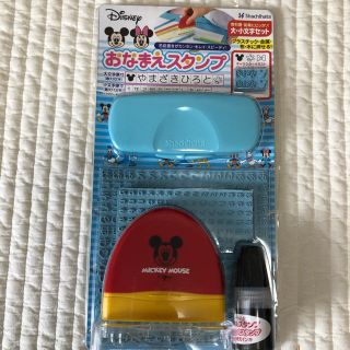 新品　ミッキーお名前スタンプ(ネームタグ)