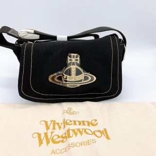 ヴィヴィアンウエストウッド(Vivienne Westwood)の【新品未使用】ヴィヴィアンウエイトウッド EDGWRAE ショルダーバッグ　黒(ショルダーバッグ)