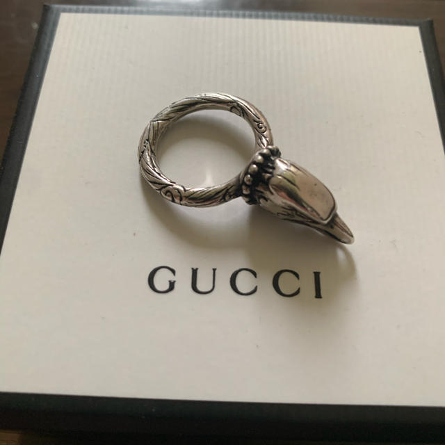 Gucci(グッチ)の確実正規品　GUCCI イーグルリング 14号 SV925 メンズのアクセサリー(リング(指輪))の商品写真