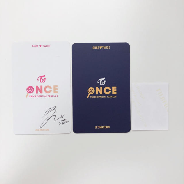 TWICE ジョンヨン ONCE1期 2期 証明写真 トレカセット