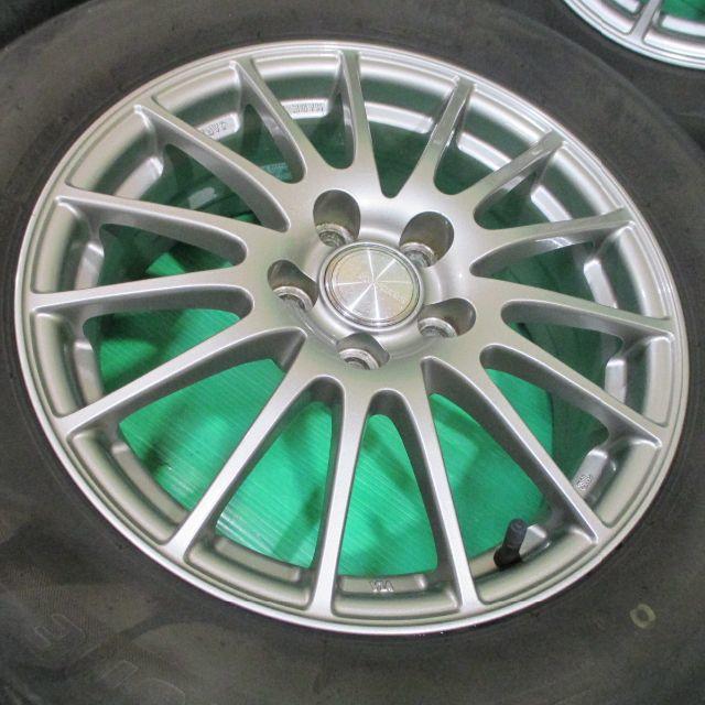 送料込 良品軽量ホイール付 夏タイヤ 195/65R15 プリウス ウィッシュ