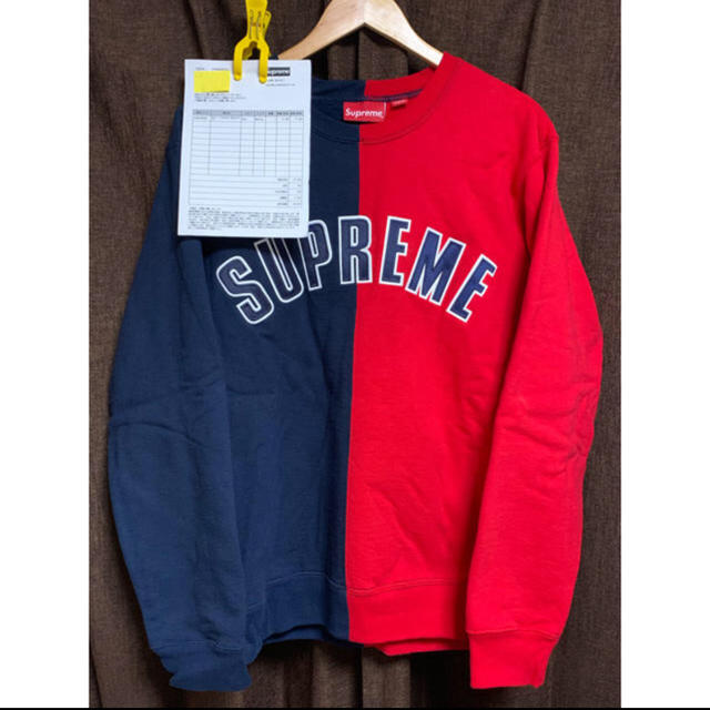 18aw Supreme Split Crewneck