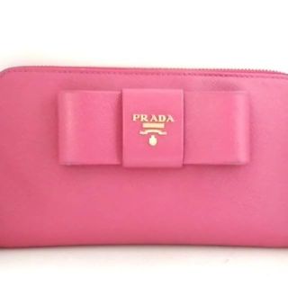 プラダ(PRADA)のPRADA(プラダ) 長財布 - 1M0506 ピンク(財布)