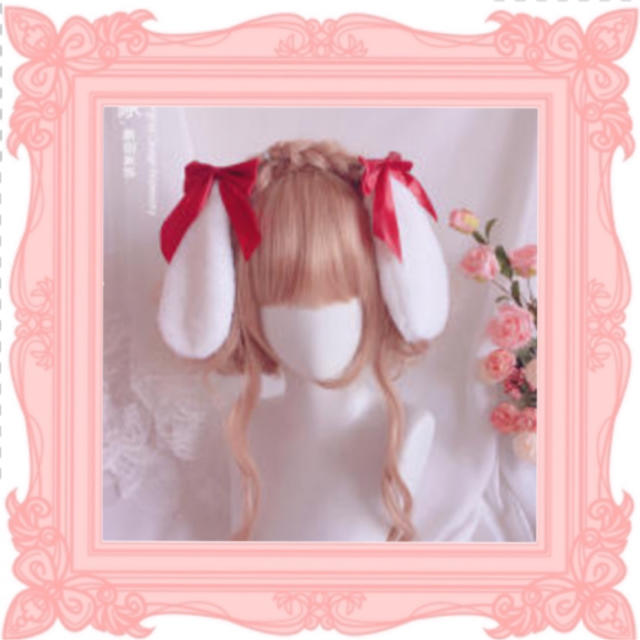 ♡うさみみヘアピン♡ゆめかわいい♡to alice♡スイマー♡うさぎ♡マイメロ レディースのヘアアクセサリー(ヘアピン)の商品写真