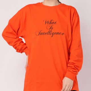 ビューティアンドユースユナイテッドアローズ(BEAUTY&YOUTH UNITED ARROWS)の6 roku ロングスリーブ ロンT Tシャツ オレンジ ロゴ(Tシャツ(長袖/七分))