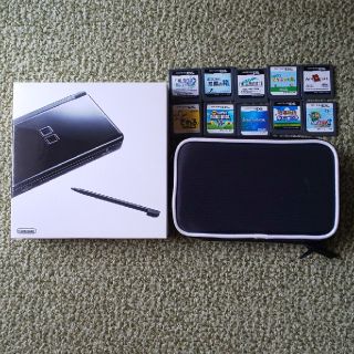 DS本体 2機 DSソフト10こ ケース付き セット(家庭用ゲーム機本体)