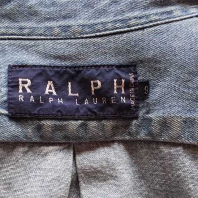 Ralph Lauren(ラルフローレン)のラルフローレン 半袖シャツ デニム 9号　レディース　半袖 レディースのトップス(シャツ/ブラウス(半袖/袖なし))の商品写真