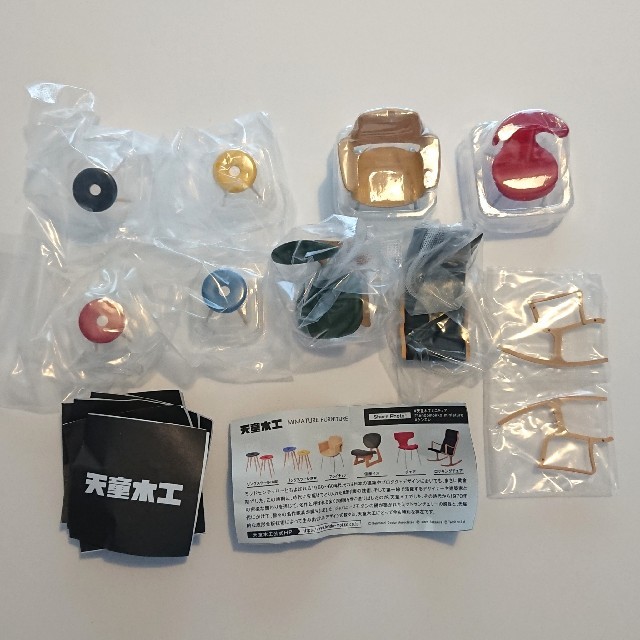ヒート 未開封 天童木工 ミニチュア ファニチャー 全6種 ガチャガチャ 通販 ガチャ 天童木工 3種セット