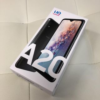 ギャラクシー(Galaxy)のGalaxy A20 ブラック 32 GB UQ mobile SIMフリー(スマートフォン本体)