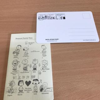 ピーナッツ(PEANUTS)のアドレス帳　モレスキン ダイアリー付録　スヌーピー(ノート/メモ帳/ふせん)